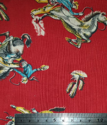 Vintage Cowboys - Bucking Bronco in red