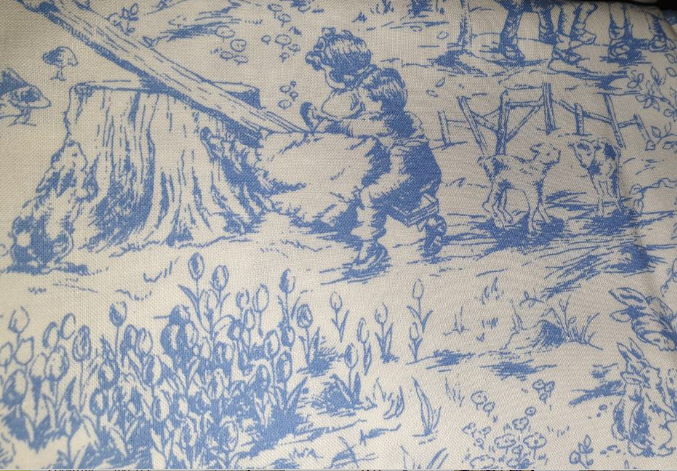 Tiny Treasures Toile Blue 2007