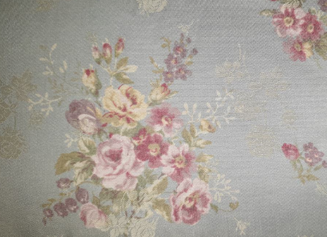 Yuwa Live Life Premium Collection dusty blue/grey flower posies 296392