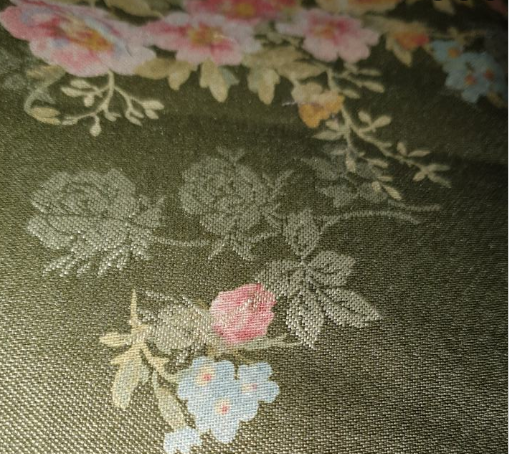 Yuwa Live Life Collection Premium Olive Floral 296392-E