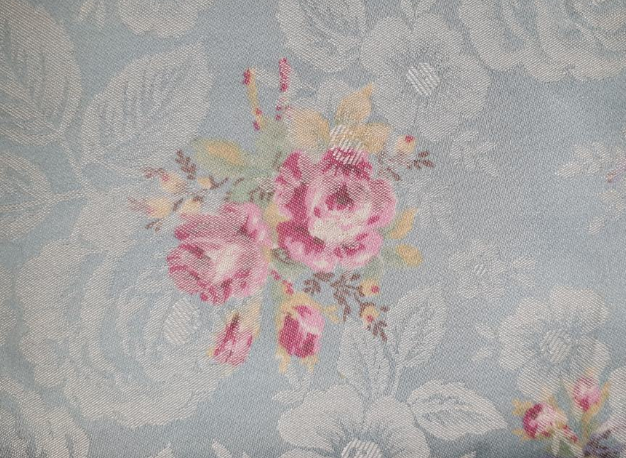 Yuwa Live Life Collection Premium Light Blue floral brocade 299393 (45 wide)"