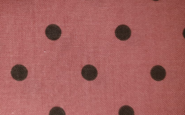 Cranston by Quilt Shop Pink chocolate dot