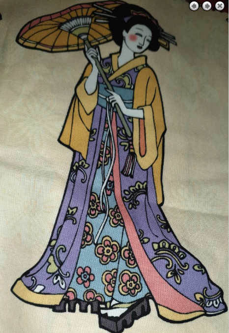 Timeless Treasures - Geisha Girls - Cream TT4054A *