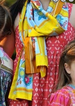 Anna Maria Horner Little Folks Voile Square Dance in citrus VAH08
