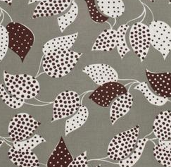 Denyse Schmidt - Flea Market Fancy - Leaf & Dot - Grey PWDS024