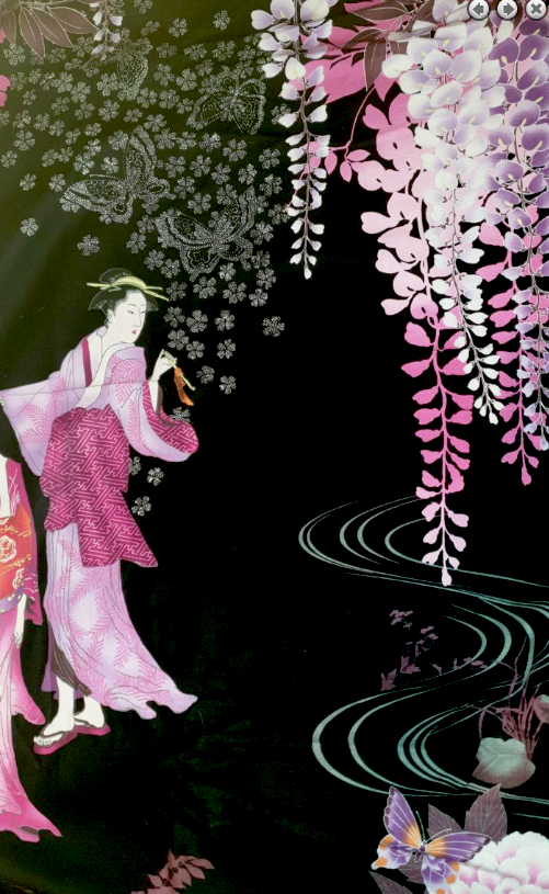 Michael Miller Palace Mystique Geisha girls CJ3709 (3 panels left) *