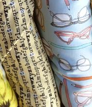 Pencils and Glasses by Julia Rothman for Windham Fabrics 35532