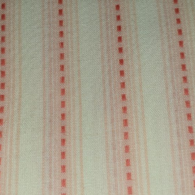 Moda stitched stripe Salmon Cream (textured)