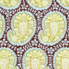 Amy Butler - Belle - Henna Paisley - Okra AB04 1.25m left