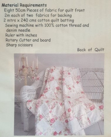 Rag Edge Quilt Pattern by material Possessions