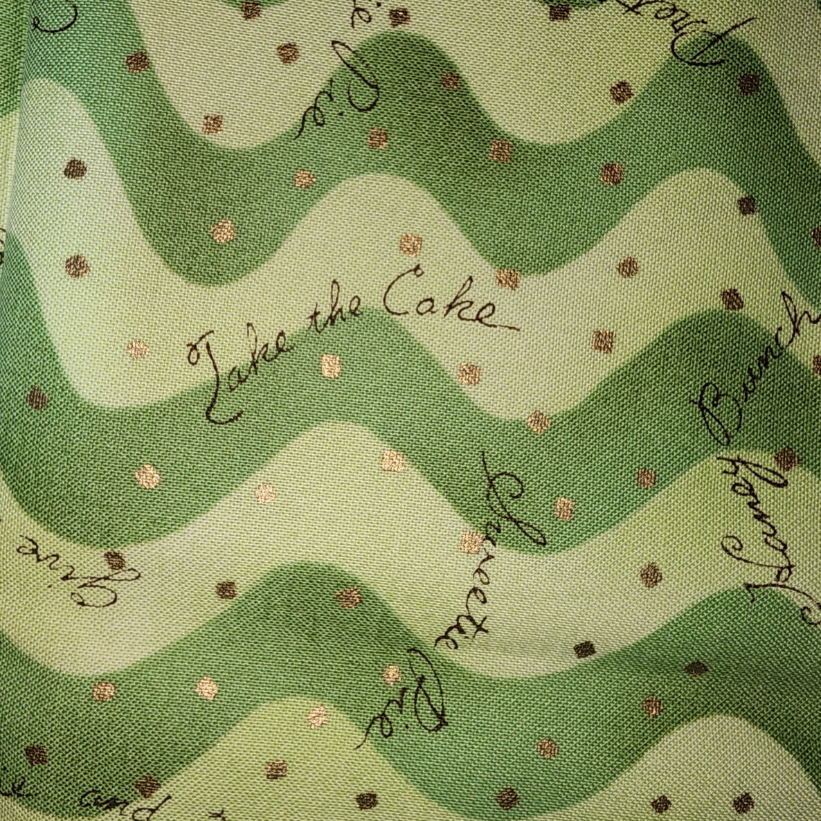 Better than chocolate...No Calories!!! Luana Rubin for Robert Kaufman 4293 Sweet Stuff in green
