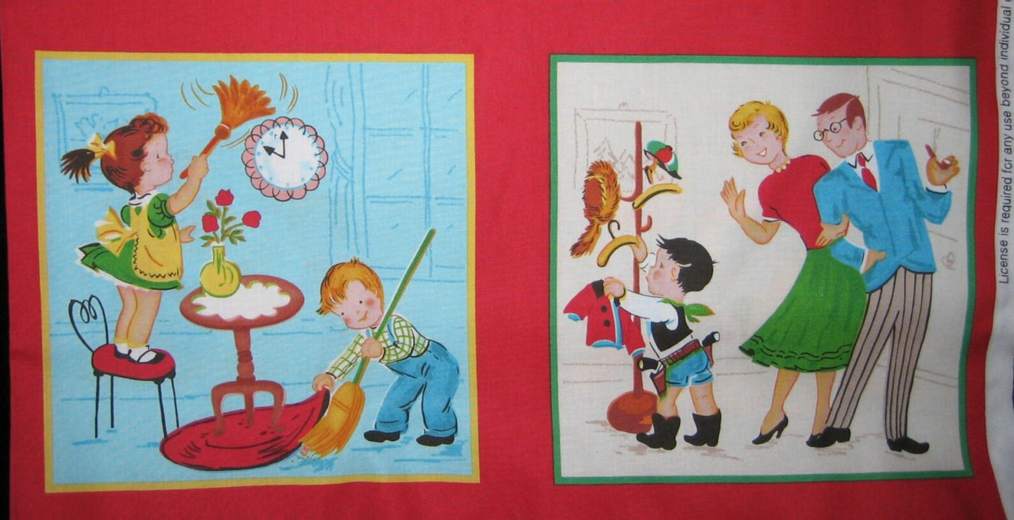 Quilting Treasures - Little Helpers Square Panels 45464