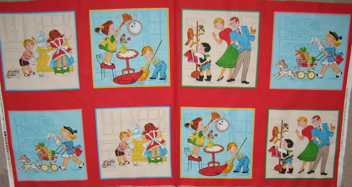 Quilting Treasures - Little Helpers Square Panels 45464