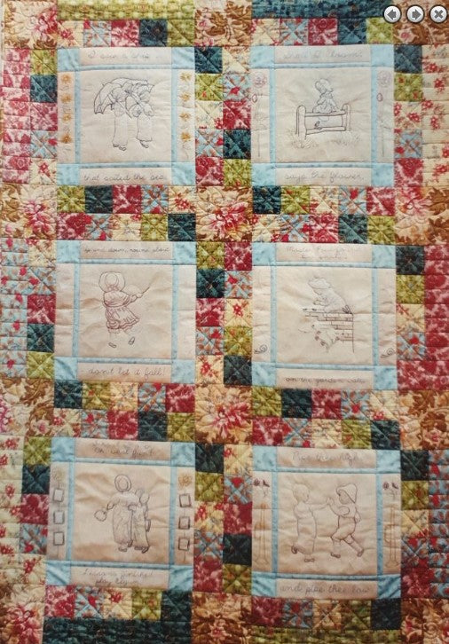 Kate Greenaway's Under the Window Quilt Pattern by Curious Quilts