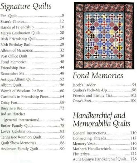 Memory Quilts In The Making Book by Leisure Arts