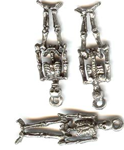 Skeleton charm approx 2cm high