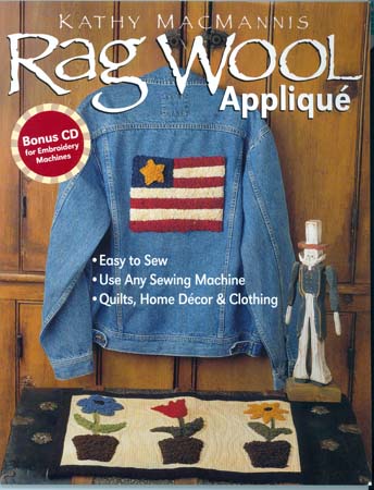 Rag Wool Applique Book by Kathy MacMannis