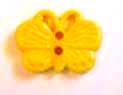 Butterfly button sunny yellow 1.2cm