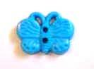 Butterfly button turquoise 1.2cm