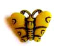 butterfly button yellow 1.2cmwide