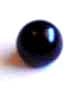 Dome button black 1cm (shank)