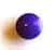 Dome dark purple button 0.5cm (shank)