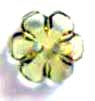 Flower olive clear 1.5cm