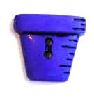 Flowerpot antique blue 2cm