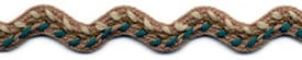 Ric Rac-0.5inch- Khaki Sage Olive Jade
