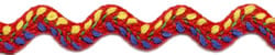 Ric Rac-0.5inch- Red Yellow Blue Green
