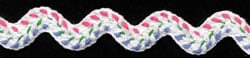 Ric Rac-0.5inch- White Pink Lt Blue Green