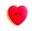Red Sew-Thru Heart 1.5cmhigh