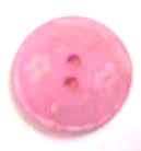 Round floral etched button dusty pink 2cm