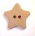 Star beige button 2cm