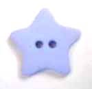 Star button baby blue 2cm