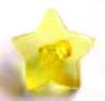 Star yellow clear button 1.5cm
