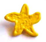 Starfish button Sunny yellow 2.5cm