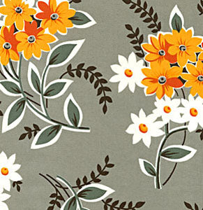 Denyse Schmidt - Flea Market Fancy - Bouquet - Grey PWDS018