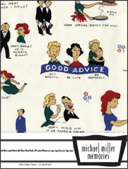 Michael Miller Memories - 1/2 Yard Cuts - How To Get A Husband (rare and out of print)
