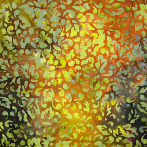 Batik - Timeless Treasures - Tonga - Rust and olive