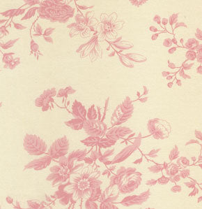 Tanya Whelan - Barefoot Roses - Floral Toile - Pink D1707-600
