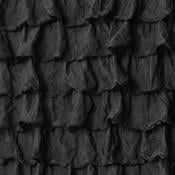 Frilly Layered Fabric Black 2"