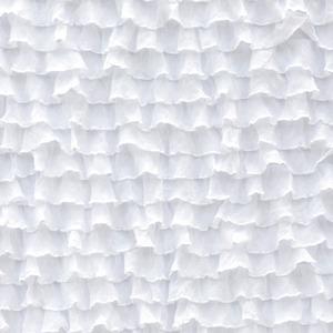 Frilly Layered Fabric Frilly Perfect White  2"