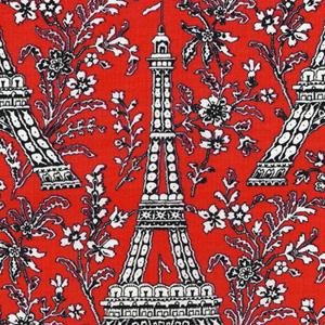 Michael Miller Eiffel Tower Red - C-1248