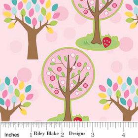 Riley Blake - Hoo's In The Forest - C2561 - Pink Trees
