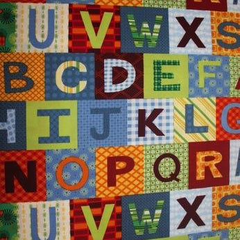 ABC Book" by me-O-my for SPX Fabrics Alphabet patches DSN#19652"