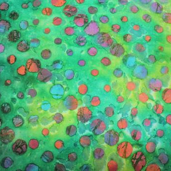 Batik - Gypsy Allover Dot Emerald green