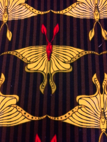 Flora & Fauna Luna Moth in Mustard (by Michael Miller) DC-4103
