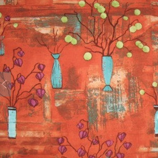 Laura Gunn Lantern Vases in Orange - Michael Miller DC 3722