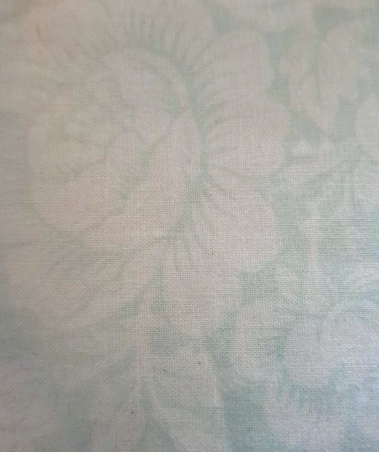 Robyn Pandolph White Roses and Bows on pale blue